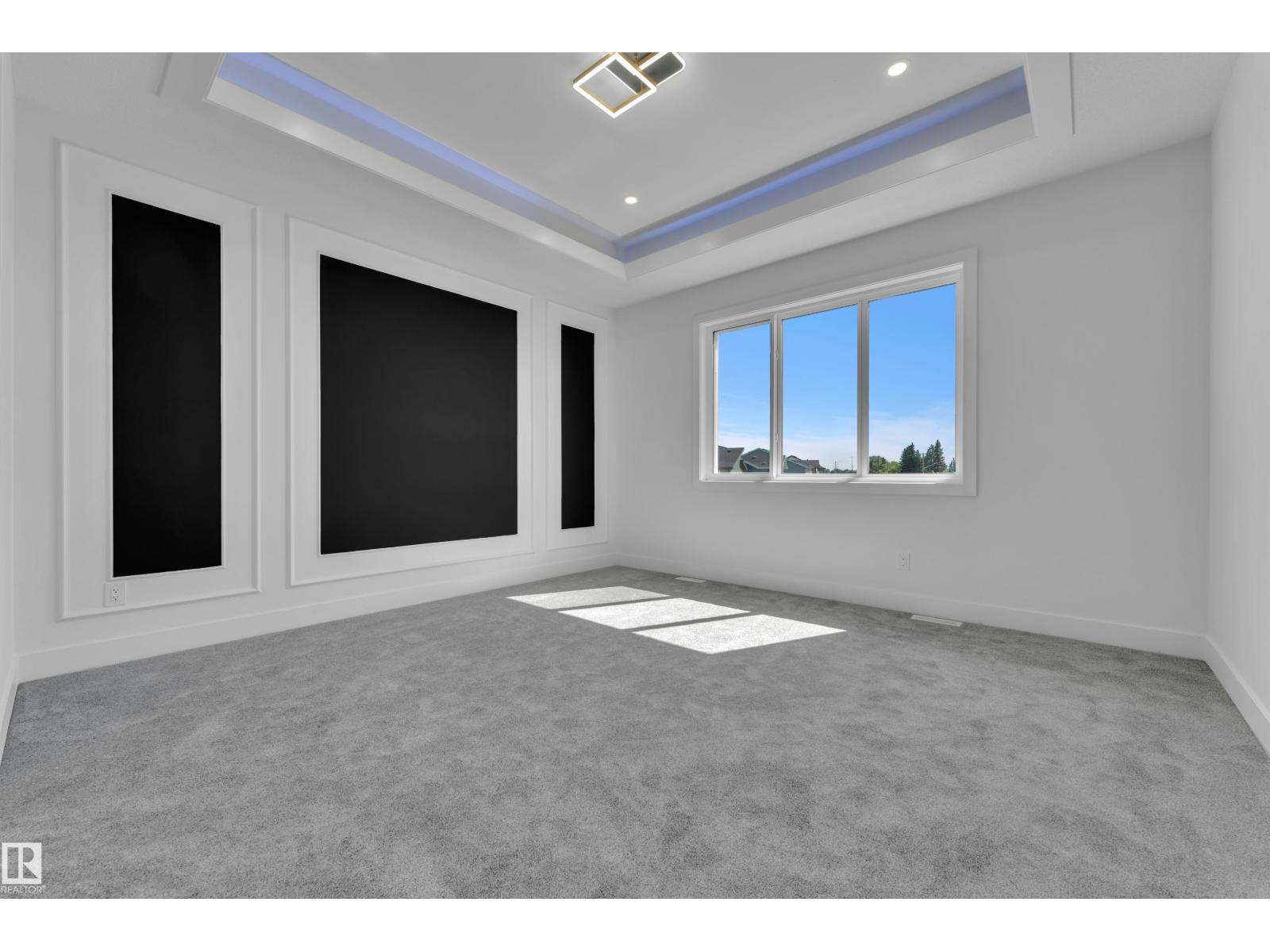 Representative upper bonus room with carpet, at this finish level